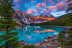 moraine lake in june