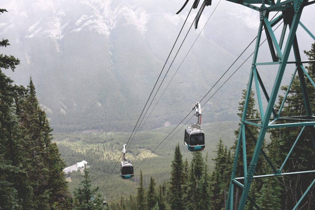banff gondola in summer